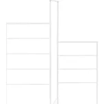 Ferm Living Stojan na oblečení Dora, white