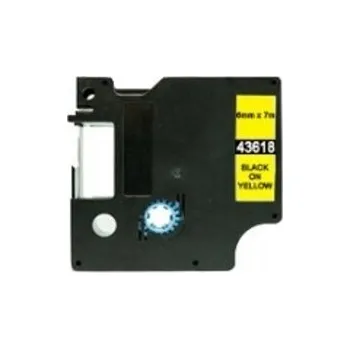 Pásek do tiskárny Naplnka Kompatibilní páska s Dymo 43618 / S0720790, 6mm x 7m, černý tisk