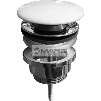 Sifon Artceram Výpust umyvadlová Klik-Klak 5/4" s velkou krytkou, bílá lesklá, ACA036 34