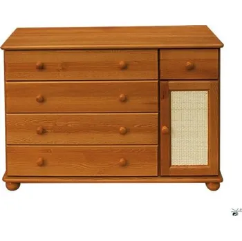 Komoda Komoda 70 - masiv borovice Odstín: Ořech