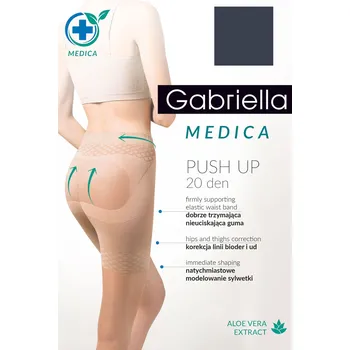 Dámské punčochy Gabriella Medica Push-up 20 Den Code 127 kolor:grafit 2-S