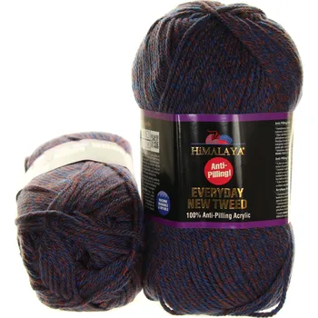 Galanterie Himalaya New Tweed 75123 modrá s rezavou