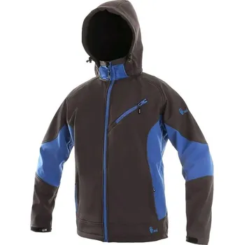 Pánská bunda Pánská softshellová bunda CXS Sacramento - šedá/modrá Velikost: L