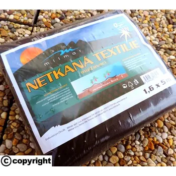 Mulčovací textilie Černá netkaná mulčovací textilie 1,6m x 5m
