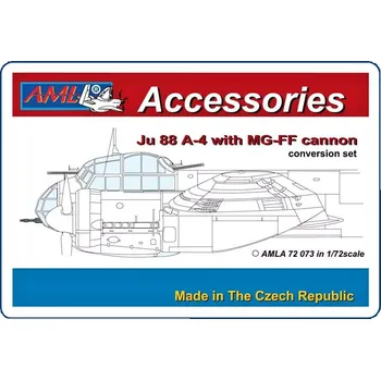 Plastikový model AML 1/72 Junkers Ju A-4 w/ MG-FF cannon