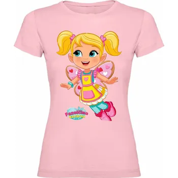 Dívčí tričko Dívčí tričko Fazolčina Kavárna s postavou Kriket Barva: Světle růžová, Velikost: 146/152 - 11/12