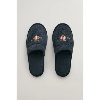 Pánské pantofle DOMÁCI OBUV GANT ARCHIVE SHIELD TERRY SLIPPERS EVENING BLUE