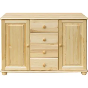 Komoda Komoda 72 - masiv borovice Odstín: Olše