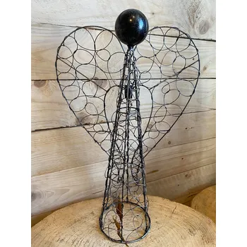 Dekorativní drátěný anděl 48cm