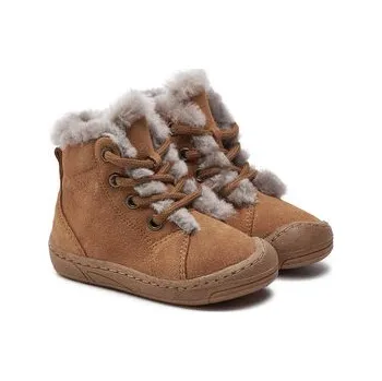 Dětská treková obuv Froddo Kotníková obuv Minni Suede Laces G2110140-2 M Hnědá 22