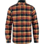 Fjällräven Singi Heavy Flannel Shirt Men Autumn Leaf-Dark Navy hnědá XL