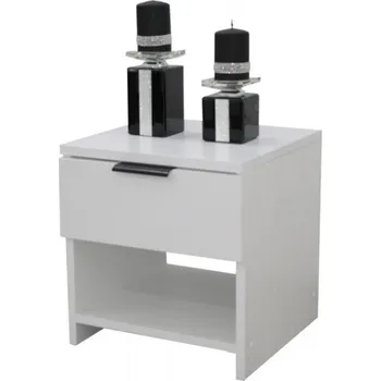 Noční stolek Elvisia Noční stolek 3D | bílá