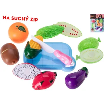 Dětská kuchyňka Mikro trading Sada ovoce a zeleniny na suchý zip - 16 ks