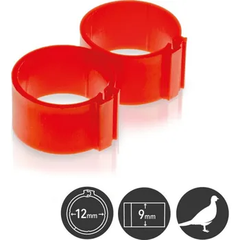 Chov hospodářského zvířete Kroužky zámkové, d 12 mm fialová