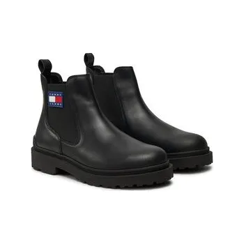 Pracovní obuv Kotníková obuv s elastickým prvkem Tommy Jeans EM0EM01448 Černá 44