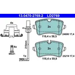 Sada brzdových destiček, kotoučová brzda ATE ATE 13.0470-2769.2