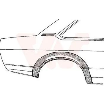 Blatník karosérie Boční stěna VAN WEZEL 3757146