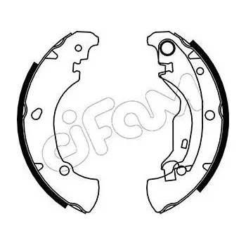 Brzdová čelist Sada brzdových čelistí CIFAM 153-076