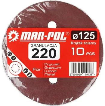 Brusný kotouč Brusný výsek na suchý zip 125mm P220