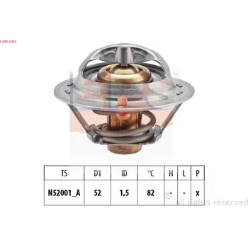 Chladič motoru Termostat, chladivo EPS 1.880.340S