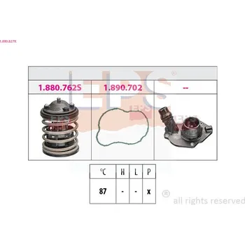 Chladič motoru Termostat, chladivo EPS 1.880.827K