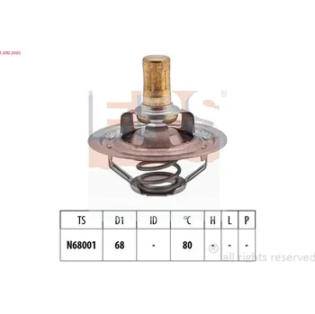 Chladič motoru Termostat, chladivo EPS 1.880.309S