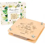 MOULIN ROTY Dřevěný lis na květiny - Anglická verze