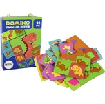 Mamido Oboustranné puzzle DOMINO Dinosauři 28 dílků