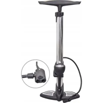 pumpička AUTOMOBILOVÁ SLOUPKOVÁ CYKLISTICKÁ PUMPA S MANOMETREM