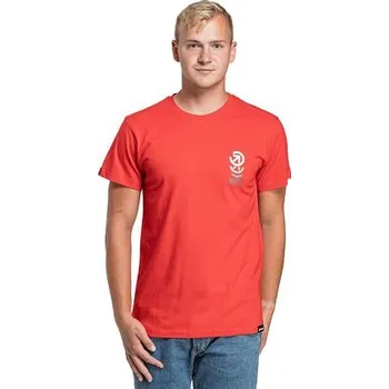 Pánská móda Meatfly pánské tričko Phase Bright Red | Červená | Velikost XXL | 100% bavlna