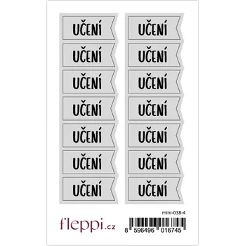 samolepka Fleppi Samolepky Školní - učení Barva samolepek: nude šedá
