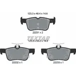 Sada brzdových destiček, kotoučová brzda TEXTAR 2223103