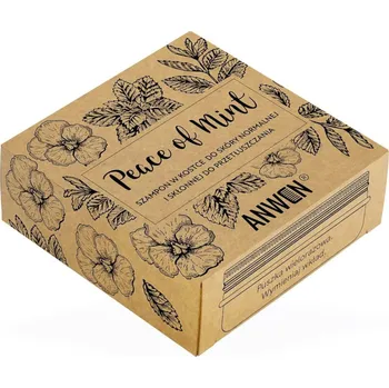 Šampon Anwen Peace of Mint Šampon v kostce + plechovka 75 g