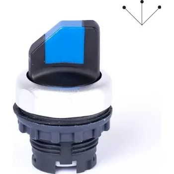 tlačítko Noark 105682 Ex9P1 S3 b Hlavice přepínače třípolohová, s aretací, modrá (Noark 105682 Ex9P1 S3 b)