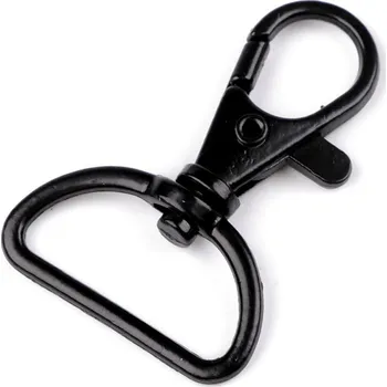 Kovová karabina otočná, průvlek 25 mm