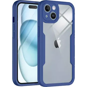 Pouzdro na mobilní telefon Pouzdro iPhone 15 Techsuit - ColorVerse 360 Series + ochrana obrazovky, modré