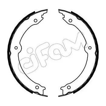 Lanko parkovací brzdy Sada brzdových čelistí, parkovací brzda CIFAM 153-451