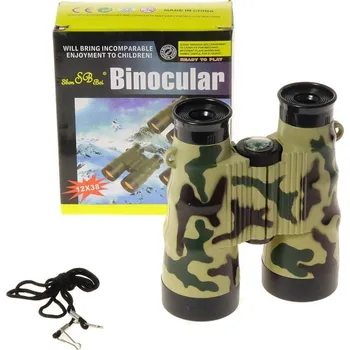 Dalekohled Dalekohled dětský vojenský plastový triedr s potiskem maskáč s kompasem