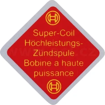 Auto-moto samolepka "Super-Coil" CLASSIC