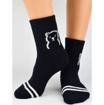 Pánské ponožky Dámské nadýchané ponožky SB057 bílá 36-41