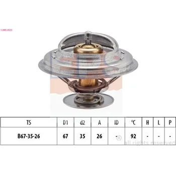 Chladič motoru Termostat, chladivo EPS 1.880.302S