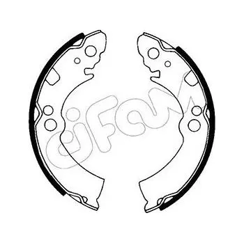 Brzdová čelist Sada brzdových čelistí CIFAM 153-272