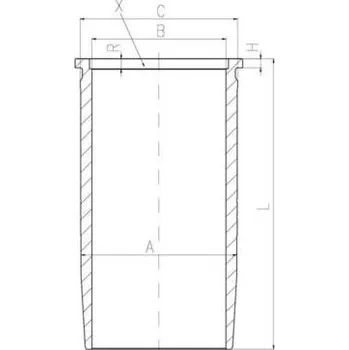Vložený válec MAHLE 227 LW 00113 001