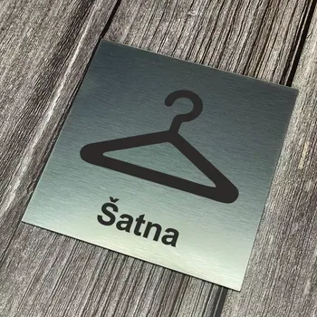 Informační tabulka Home Deco Piktogram - Šatna 10 x 10cm