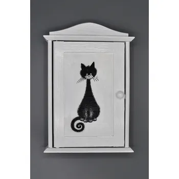 Skříňka na klíč Skříňka na klíče Kočička (Klíčenka kočka)