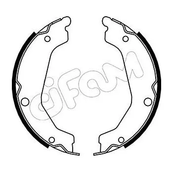 Lanko parkovací brzdy Sada brzdových čelistí, parkovací brzda CIFAM 153-183