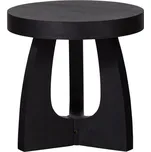 WOOOD Černý dřevěný odkládací stolek Taya 45 cm