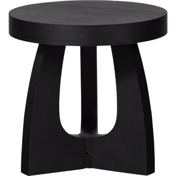 Toaletní stolek WOOOD Černý dřevěný odkládací stolek Taya 45 cm