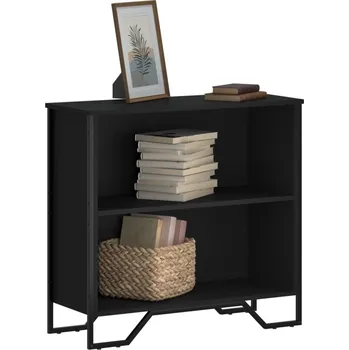 vidaXL Knihovna 80 x 31 x 74,5 cm kompozitní dřevo [848621] Barva: Černá