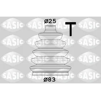 Manžeta ke kolu Sada měchů, hnací hřídel SASIC 1904030